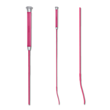 Chicote de adestramento Waldhausen com cabo de gel Rosa