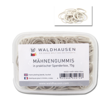 Elásticos para crina Waldhausen com caixa distribuidora Branco