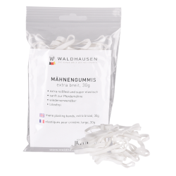Elásticos Waldhausen para crina extra largos Branco Elásticos Waldhausen para crina extra largos Branco