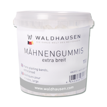 Elásticos Waldhausen extra largos em balde Transparente Elásticos Waldhausen extra largos em balde Transparente