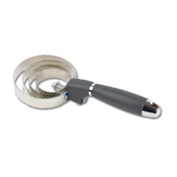 Raspadeira metálica redonda Waldhausen com cabo de gel Preto