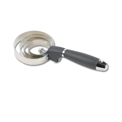 Raspadeira metálica redonda Waldhausen com cabo de gel Preto