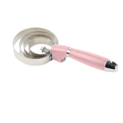 Raspadeira metálica redonda Waldhausen com cabo de gel Linnea rosa Raspadeira metálica redonda Waldhausen com cabo de gel Linnea rosa