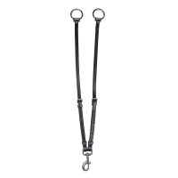 Garfo de martingala Waldhausen X-Line com argolas Snap Preto Garfo de martingala Waldhausen X-Line com argolas Snap Preto