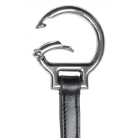 Garfo de martingala Waldhausen X-Line com argolas Snap Preto Garfo de martingala Waldhausen X-Line com argolas Snap Preto