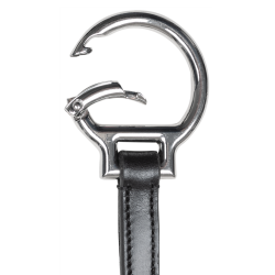 Garfo de martingala Waldhausen X-Line com argolas Snap Preto Garfo de martingala Waldhausen X-Line com argolas Snap Preto