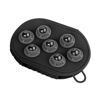 Luva de massagem e limpeza Waldhausen Preto fosco Luva de massagem e limpeza Waldhausen Preto fosco