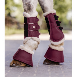 Guêtres de dressage Waldhausen Comfort Light Vermelho aveludado Guêtres de dressage Waldhausen Comfort Light Vermelho aveludado