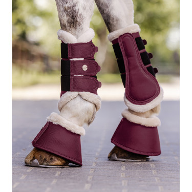 Guêtres de dressage Waldhausen Comfort Light Vermelho aveludado Guêtres de dressage Waldhausen Comfort Light Vermelho aveludado