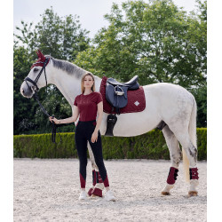 Guêtres de dressage Waldhausen Comfort Light Vermelho aveludado Guêtres de dressage Waldhausen Comfort Light Vermelho aveludado