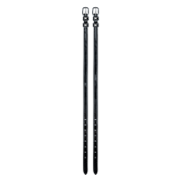 Tiras de esporas Waldhausen Stone Preto / prata