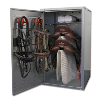 Armário de selas Waldhausen pequeno Cinzento Armário de selas Waldhausen pequeno Cinzento