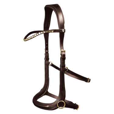 Bridão sem embocadura Sensation Waldhausen X-Line Castanho