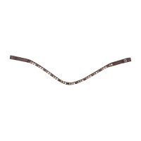 Frontal X-Line Waldhausen Glam Castanho / castanho / dourado / bege / prateado