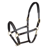 Cabeçada de couro Waldhausen Classy X-Line Castanho / dourado