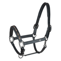 Cabeçada de couro Waldhausen Crystal X-Line Preto / cinza Cinzento Cabeçada de couro Waldhausen Crystal X-Line Preto / cinza Cinzento