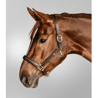 Cabeçada de couro Waldhausen Crystal X-Line Preto / cinza Cinzento