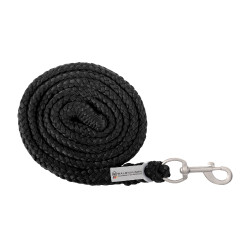 Cabo de condução Waldhausen Plus com mosquetão Preto