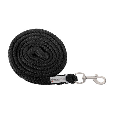 Cabo de condução Waldhausen Plus com mosquetão Preto