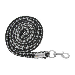 Cabo de condução Waldhausen Plus com mosquetão Preto / cinza Cinzento Cabo de condução Waldhausen Plus com mosquetão Preto / cinza Cinzento