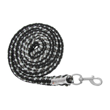 Cabo de condução Waldhausen Plus com mosquetão Preto / cinza Cinzento Cabo de condução Waldhausen Plus com mosquetão Preto / cinza Cinzento