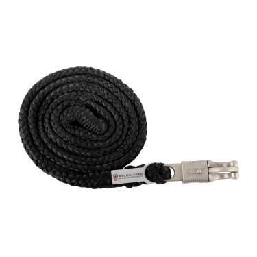 Corda de condução Waldhausen Plus com mosquetão anti-pânico Preto Corda de condução Waldhausen Plus com mosquetão anti-pânico Preto