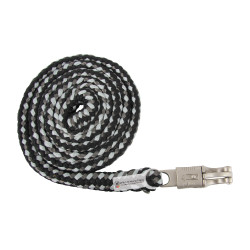 Corda de condução Waldhausen Plus com mosquetão anti-pânico Preto / cinza Cinzento