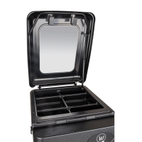 Mala com rodas Waldhausen para selas Preto