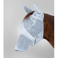 Máscara anti-mosca Waldhausen Premium proteção orelhas e chanfro Cinza prateado Cinzento Máscara anti-mosca Waldhausen Premium proteção orelhas e chanfro Cinza prateado Cinzento