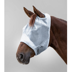 Máscara anti-mosca Waldhausen Premium sem proteção para as orelhas Cinza prateado Cinzento