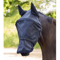 Masque anti-mouche WaldhausenPremium protection oreilles et chanfrein Preto