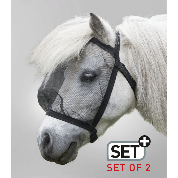 Máscaras anti-moscas Waldhausen Basic sem orelhas, conjunto com 2 unidades Máscaras anti-moscas Waldhausen Basic sem orelhas, conjunto com 2 unidades