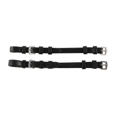 Bridões com argolas Waldhausen S-Line por par Preto