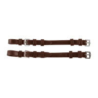 Bridões com argolas Waldhausen S-Line por par Castanho