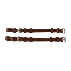 Bridões com argolas Waldhausen S-Line por par Castanho