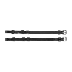 Bridões com argolas Waldhausen S-Line por par Preto