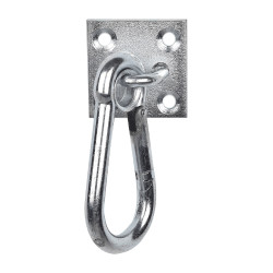 Mosquetão Waldhausen sobre placa Cinzento