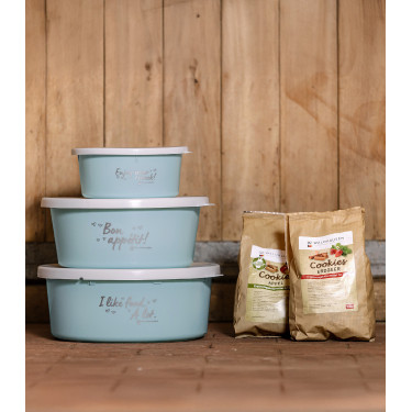 Pequena marmita Waldhausen com tampa Turquesa Azul Pequena marmita Waldhausen com tampa Turquesa Azul