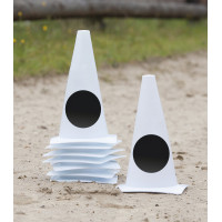 Ponto de círculo Waldhausen 4 cones Branco / preto