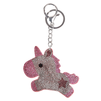 Chaveiro Waldhausen Unicórnio Prata / rosa