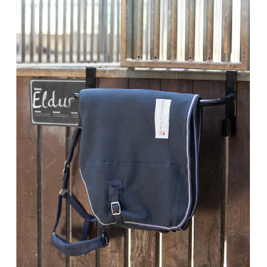 Suporte de mantas Waldhausen ajustável para boxe Preto Suporte de mantas Waldhausen ajustável para boxe Preto