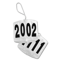 Porta-números Waldhausen 4 dígitos para bridão com elásticos Branco Porta-números Waldhausen 4 dígitos para bridão com elásticos Branco