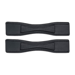 Protetores de esporas Waldhausen em couro, o par Preto Protetores de esporas Waldhausen em couro, o par Preto