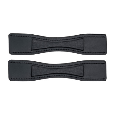 Protetores de esporas Waldhausen em couro, o par Preto Protetores de esporas Waldhausen em couro, o par Preto