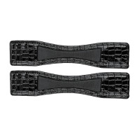 Protetores de esporas Waldhausen em couro envernizado, o par Preto couro Protetores de esporas Waldhausen em couro envernizado, o par Preto couro