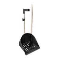 Pá coletora de esterco Waldhausen ShakerXL com ancinho Preto