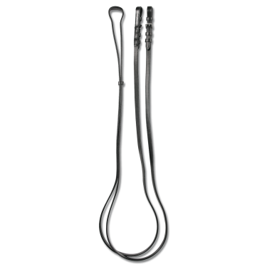 Rendas de bridão Waldhausen em couro com fivelas Preto