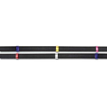 Rendas antiderrapantes Waldhausen com parador multicolorido Preto