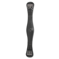 Cilha curta Waldhausen de couro com elástico Preto