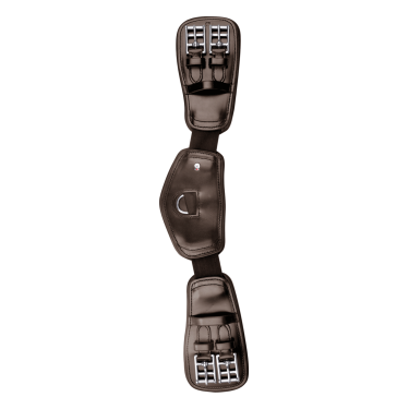 Cilha curta Waldhausen couro elástico Castanho